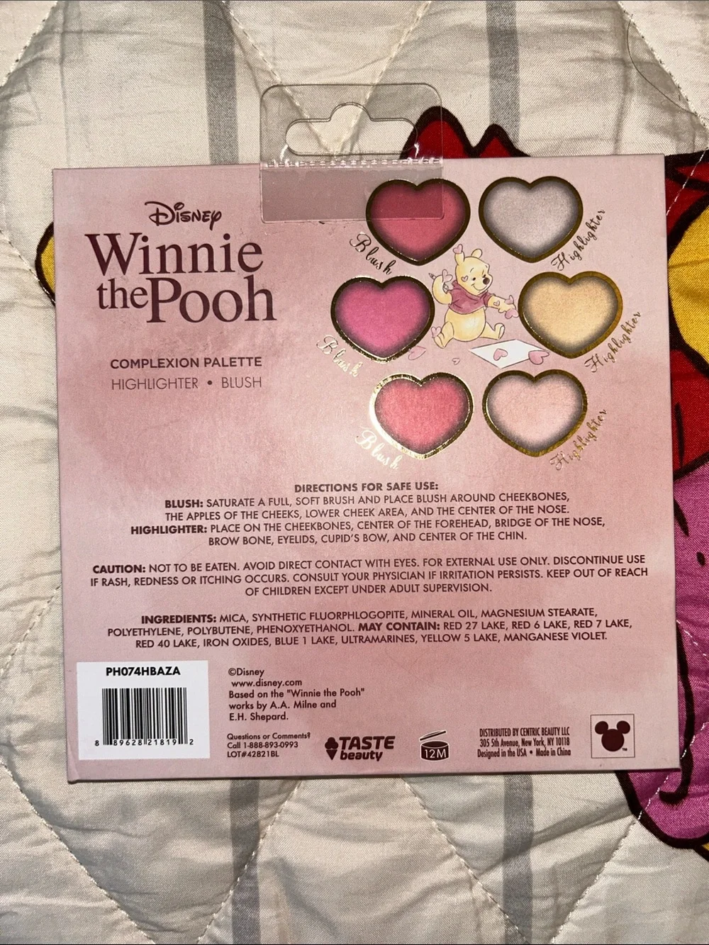 Winnie the Pooh Pink & Gold Complexion Palette